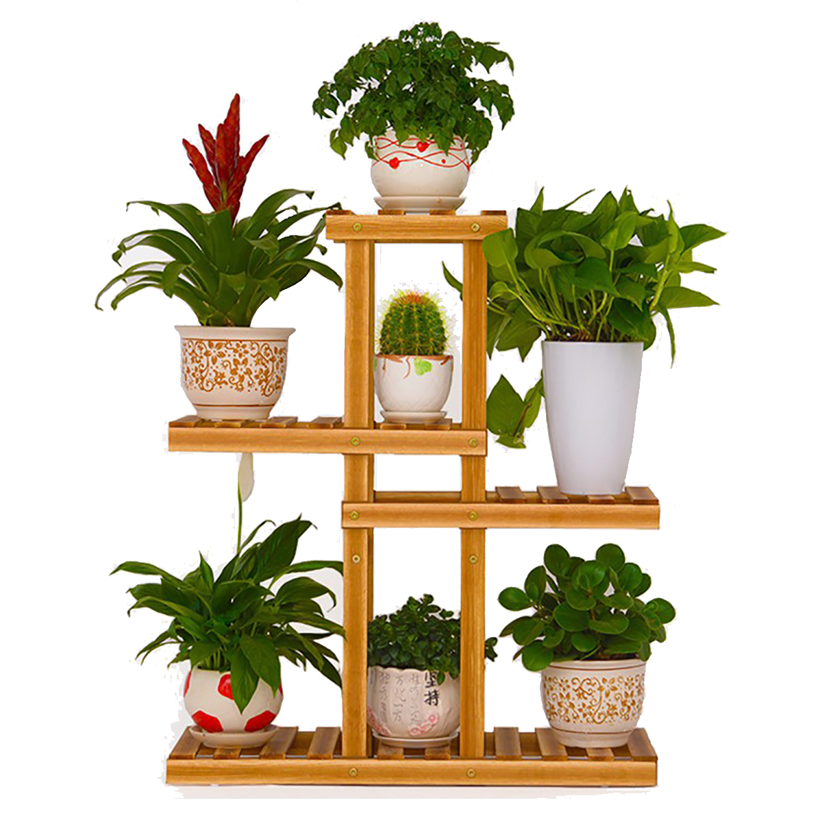 4-Layers-Wooden-Flower-Stand-Pot-Plant-Display-Shelves-Storage-Garden-Home-Decoration-1724682-3
