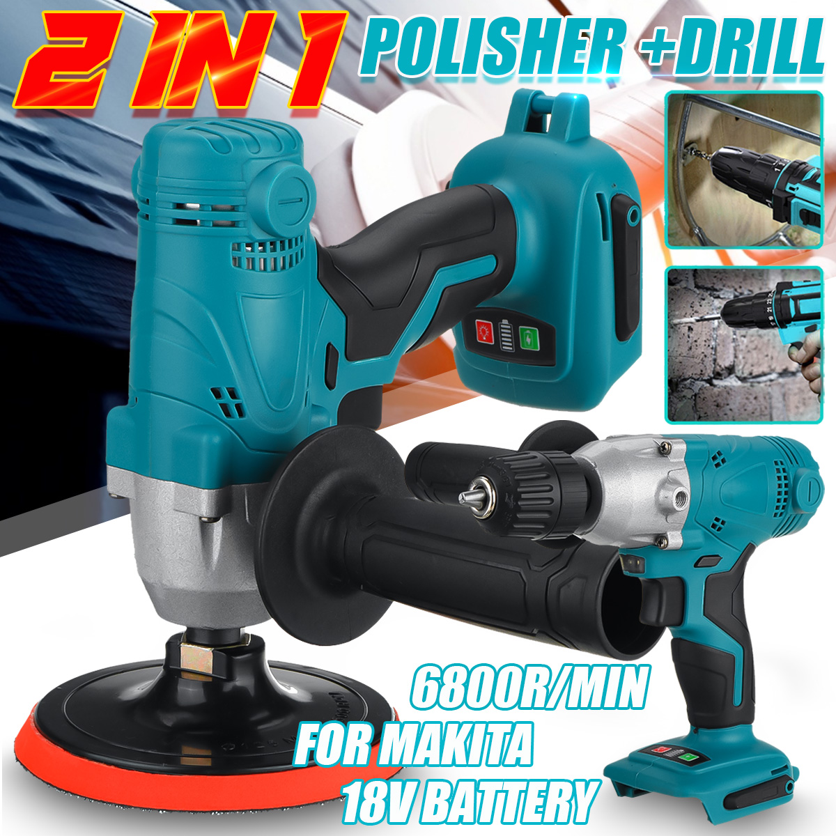 450-W-2IN1-Cordless-Polisher-Machine-Car-Polishing-Cleaner-Rechargeable-Electric-Drill--Speed-Adjust-1887582-7