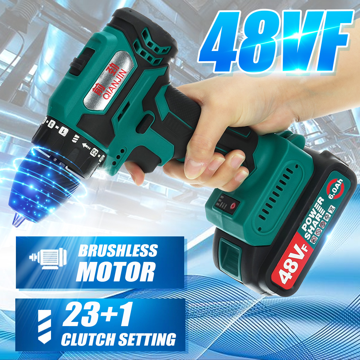 48VF-Brushless-High-Power-Torque-Drill-2-Speed-Rechargable-Electric-Screwdriver-Drill-With-None12-Pc-1840212-1