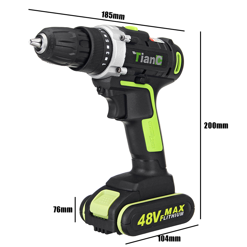 48VF-Electric-Power-Cordless-Drill-Screwdriver-Woodworking-Tool-with-12pcs-Rechargeable-Batteries-1455935-4