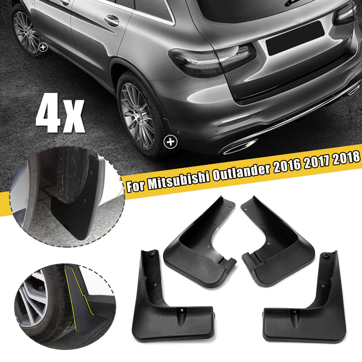 4Pcs-Front-Rear-Splash-Guard-Mudguards-For-Mitsubishi-Outlander-2016-2017-2018-1730697-1