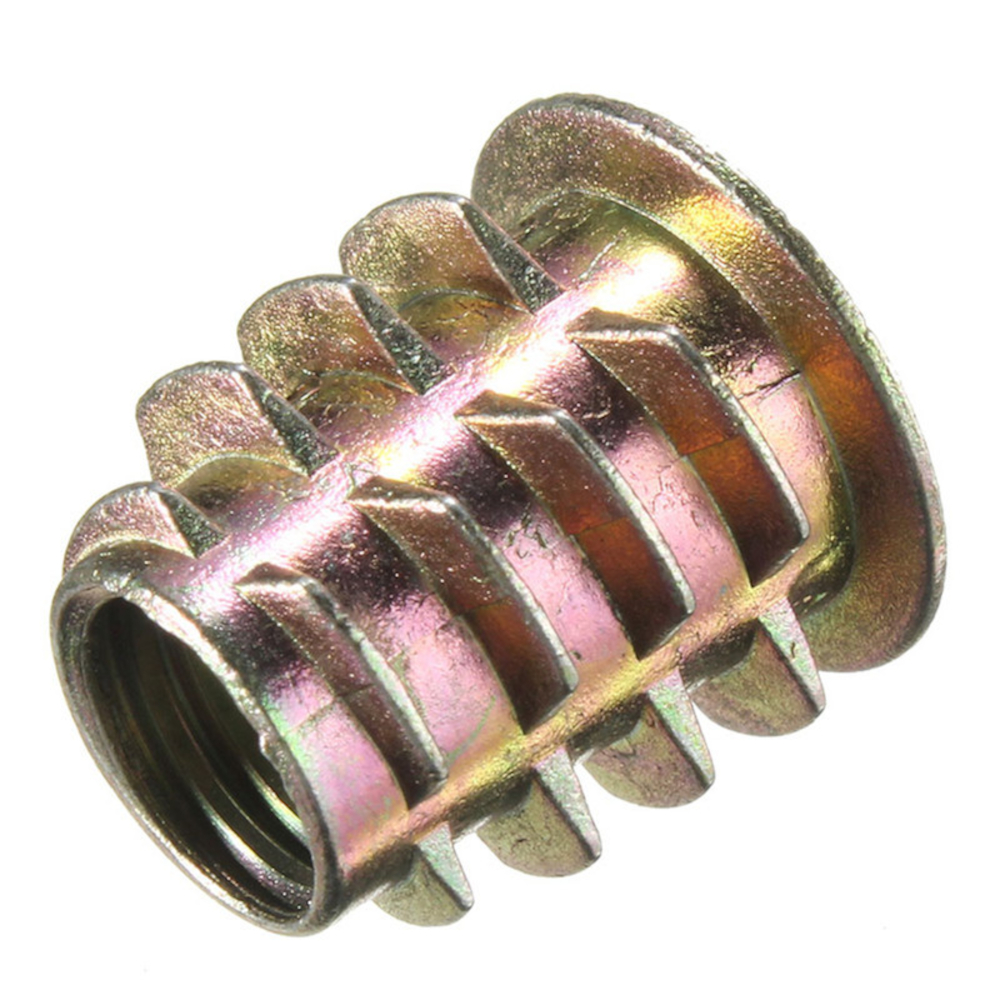 50Pcs-M8-Zinc-Alloy-Steel-Furniture-Hex-Drive-Head-Nut-Screws-Threaded-Wood-Insert-1802233-3