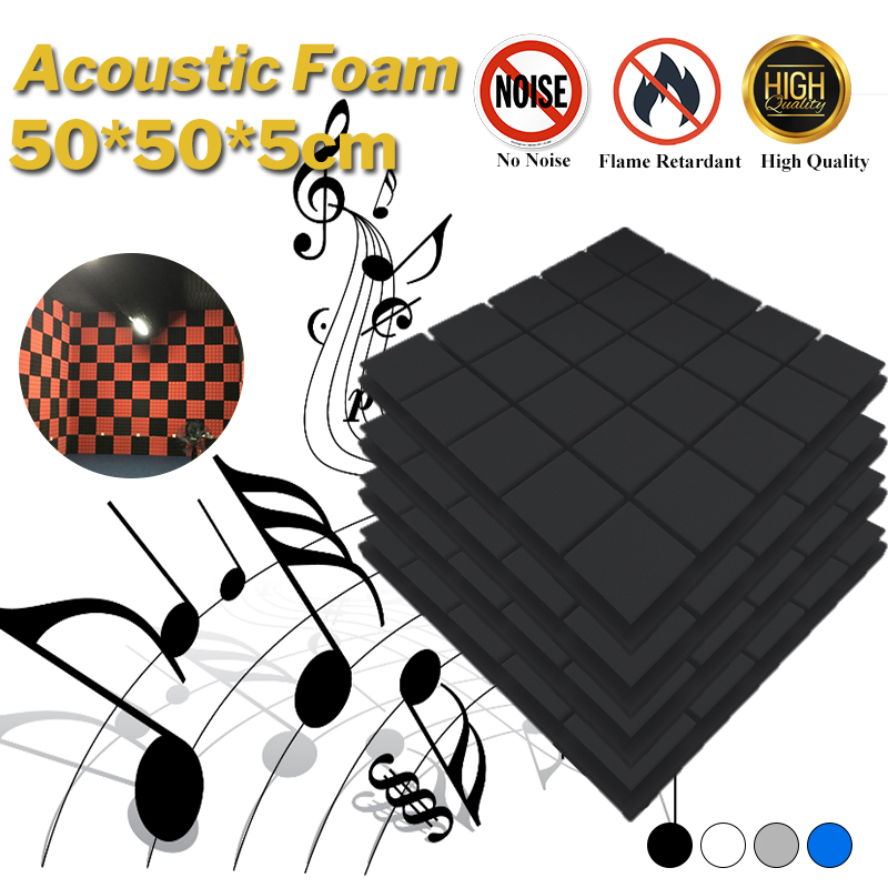 50x50x5cm-Acoustic-Wall-Panels-SoundProof-Foam-Pads-Studio-Treatments-Tools-1648257-1