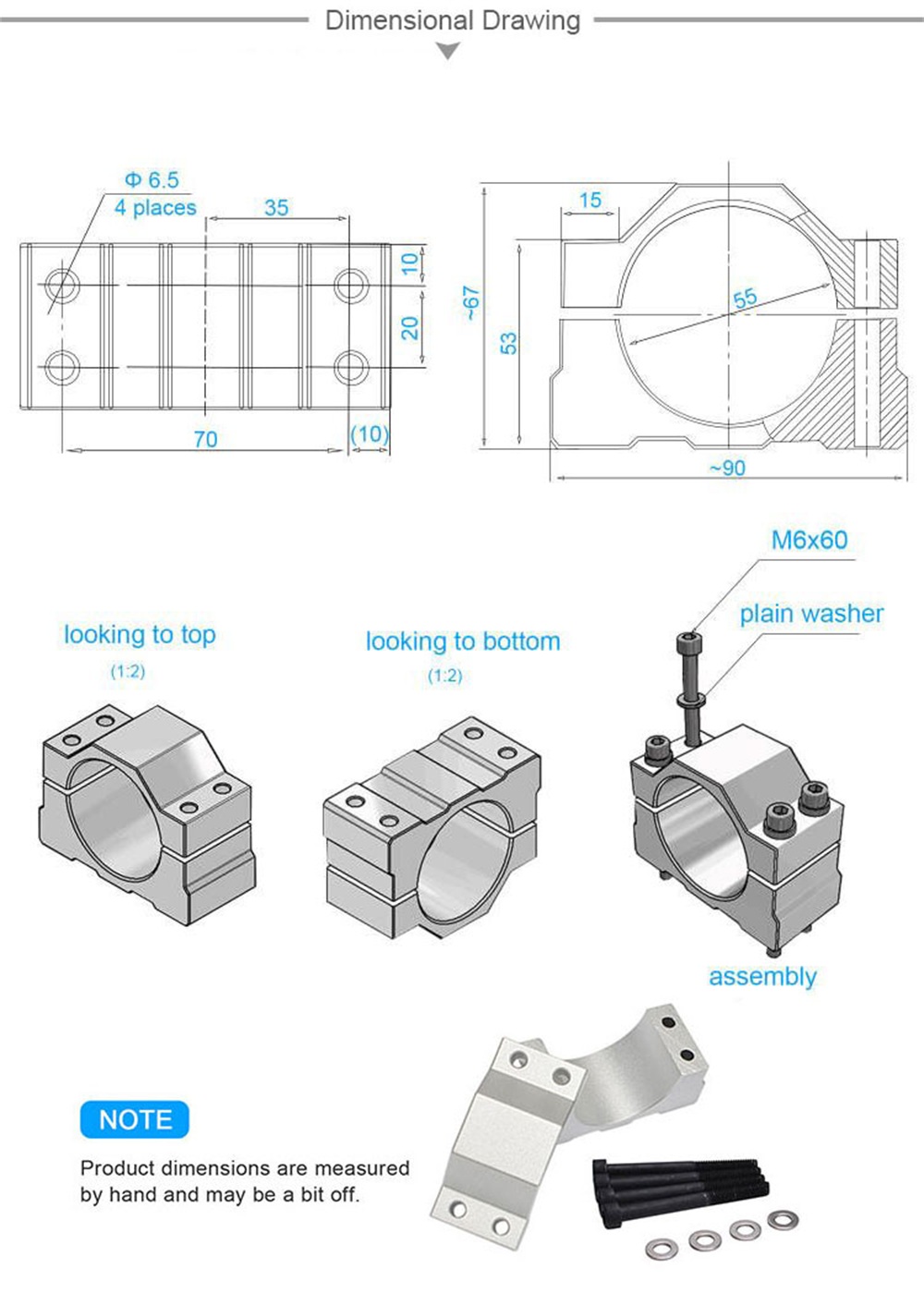 525580mm-Aluminum-Alloy-CNC-Spindle-Motor-Fixture-Mounting-Bracket-Clamp-for-CNC-Engraving-Machine-1896870-3