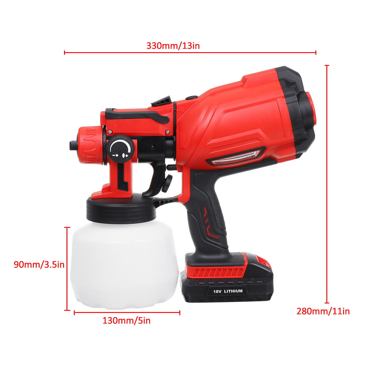 550W-Cordless-Electric-Spray-Guns-800ML-Lighting-Paint-Sprayer-Wood-Wall-Fences-Painting-Tool-W-Batt-1839681-5