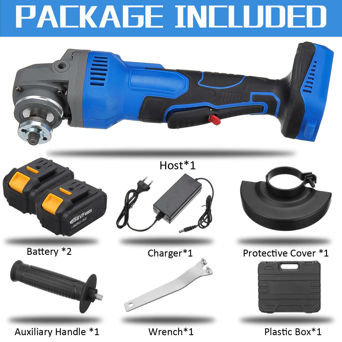 588VF-Cordless-Brushless-100mm-1580W-Electric-Angle-Grinder-3-Gears-Adjustable-Grinding-Machine-Poli-1941456-3
