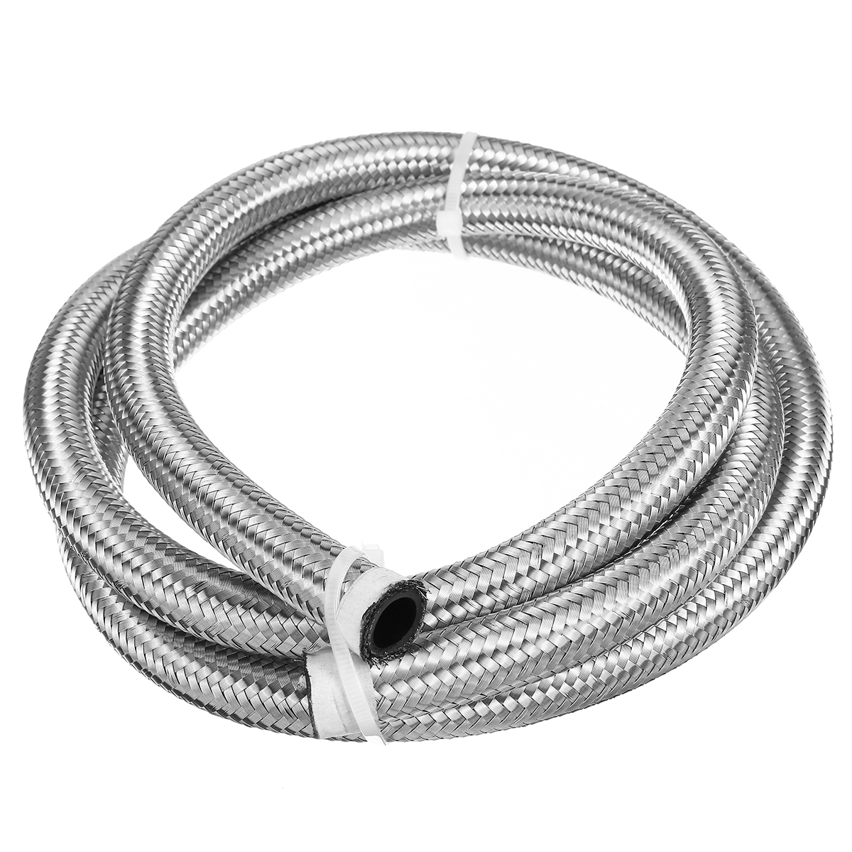 5FT-AN4-AN6-AN8-AN10-Fuel-Hose-Oil-Gas-Line-Pipe-Stainless-Steel-Braided-Silver-1685006-4