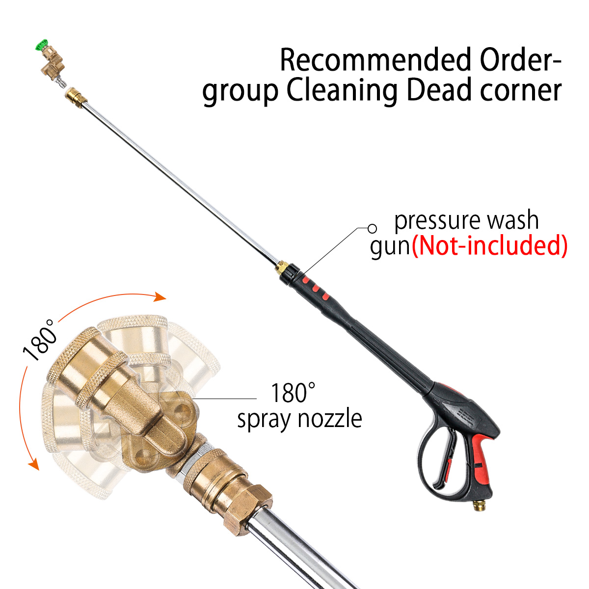 5Pcs-20-GPM-High-Pressure-Washer-Spray-Nozzle-Tips-with-Connector-14-Inch-Quick-connect-4500PSI-90de-1594773-3