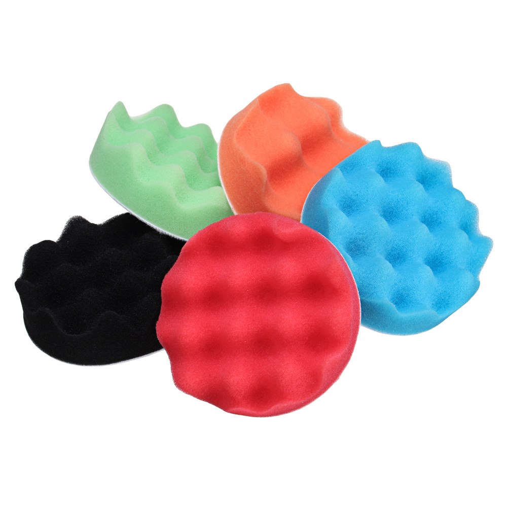 5Pcs-4-Inch-5-Inch-Sponge-Foam-Polishing-Pad-Waxing-Buffing-Mats-Polisher-Kit-1381960-5