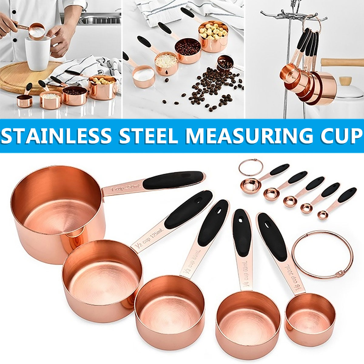 5Pcs-Measuring-Cup-Set-Stainless-Steel-Kitchen-Accessories-Baking-Bartending-Tools-1722150-1