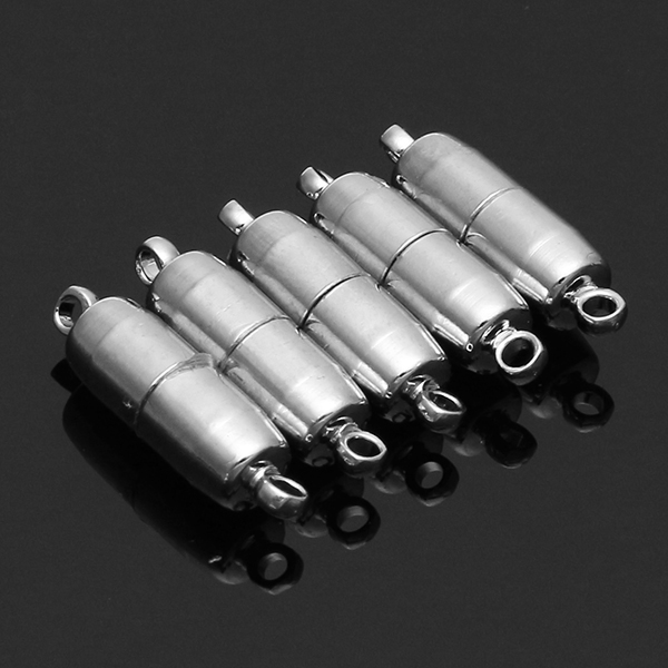 5pcs-19x6mm-Round-Cylindrical-Metal-Magnetic-Buckle-DIY-Chain-Buckle-Necklace-Connecctors-1198832-8