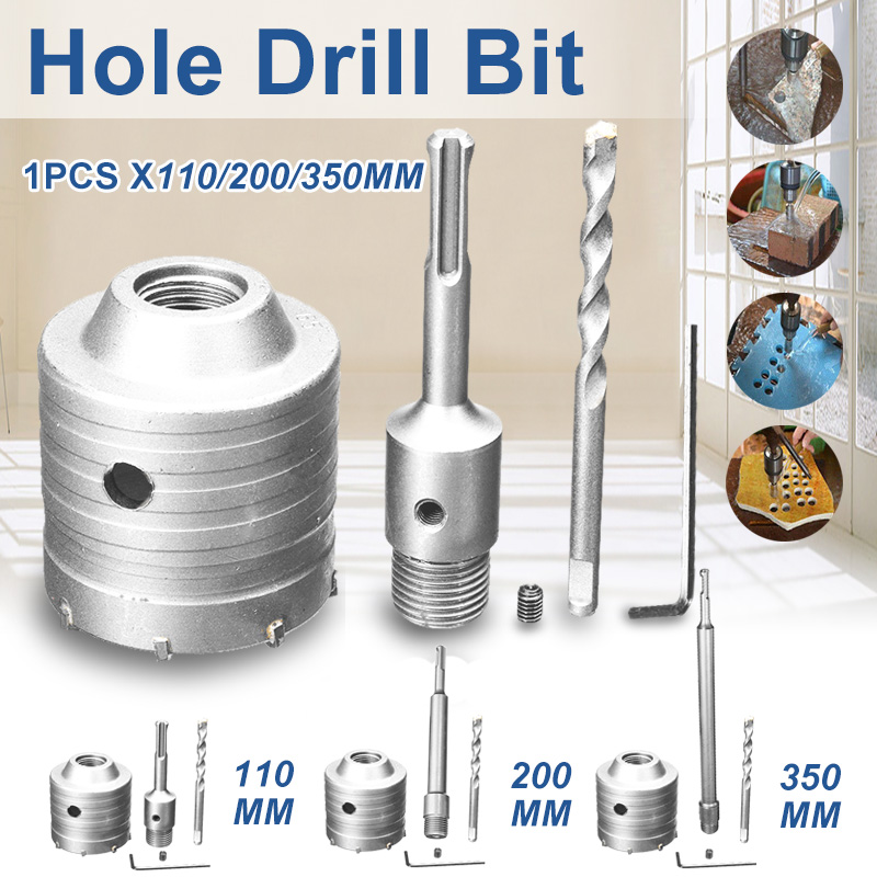 65MM-Concrete-Cement-Wall-Hole-Saw-Cutter-Drill-Bit-110MM200MM350MM-SDS-Shank-Rod-Wrench-Tool-Kit-1542590-1