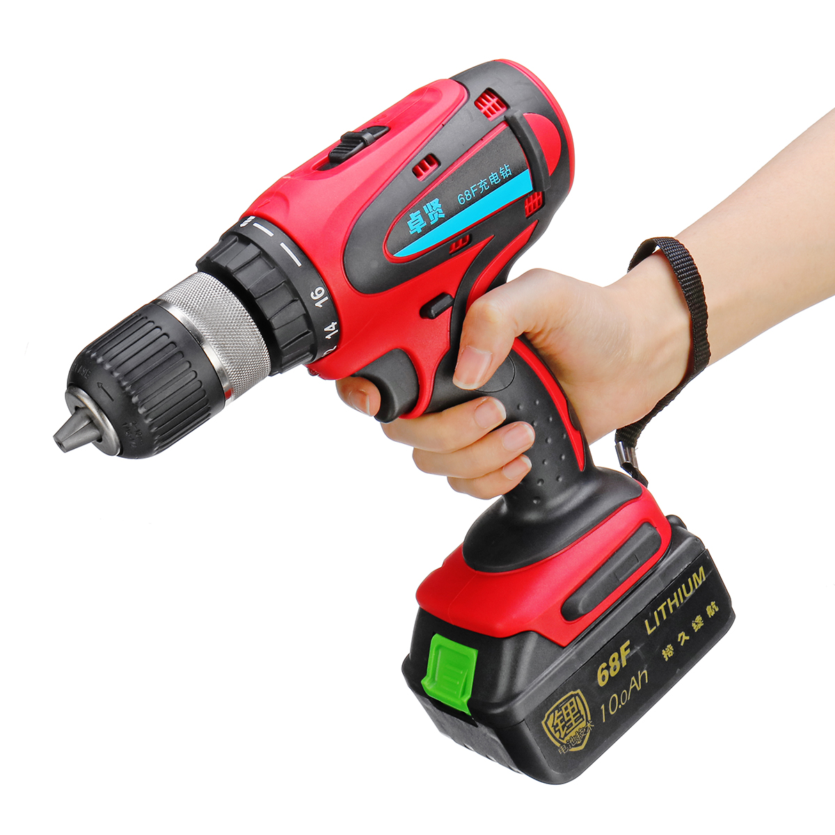 68V-10Ah-Cordless-Rechargeable-Electric-Drill-2-Speed-Heavy-Duty-Torque-Power-Drills-1403940-9