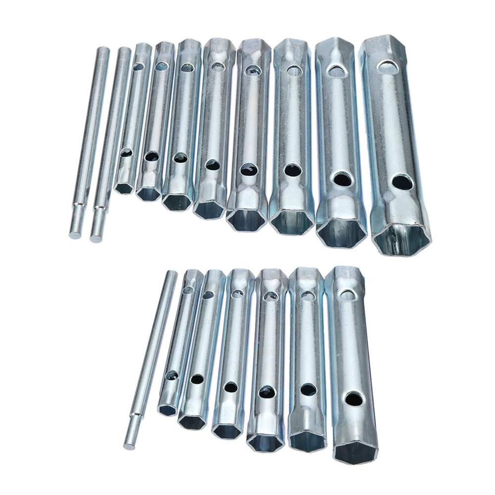 6Pcs-8-19mm10pcs-6-22mm-Metric-Tubular-Box-Wrench-Set-Tube-Bar-Spark-Plug-Spanner-1351497-1