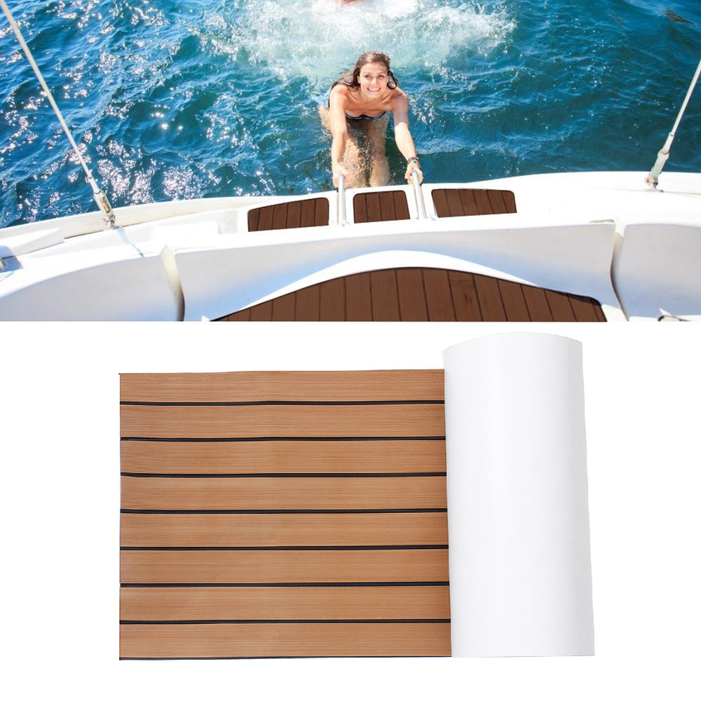 6mm-45x240cm-EVA-Foam-Teak-Deck-Sheet-Self-Adhesive-Boat-Yacht-Synthetic-Decking-Foam-Floor-Mat-Brow-1817260-1