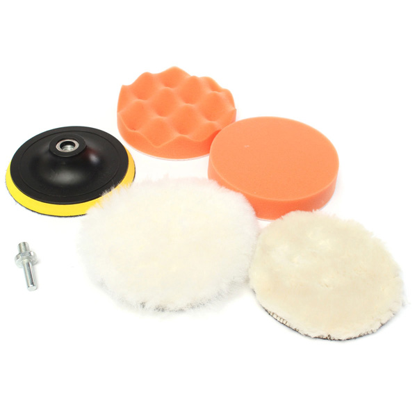 6pcs-5inch-125mm-Polishing-Buffing-Pad-Kit--Polishing-with-Drill-Adapter-M10-for-Dremel-981481-2