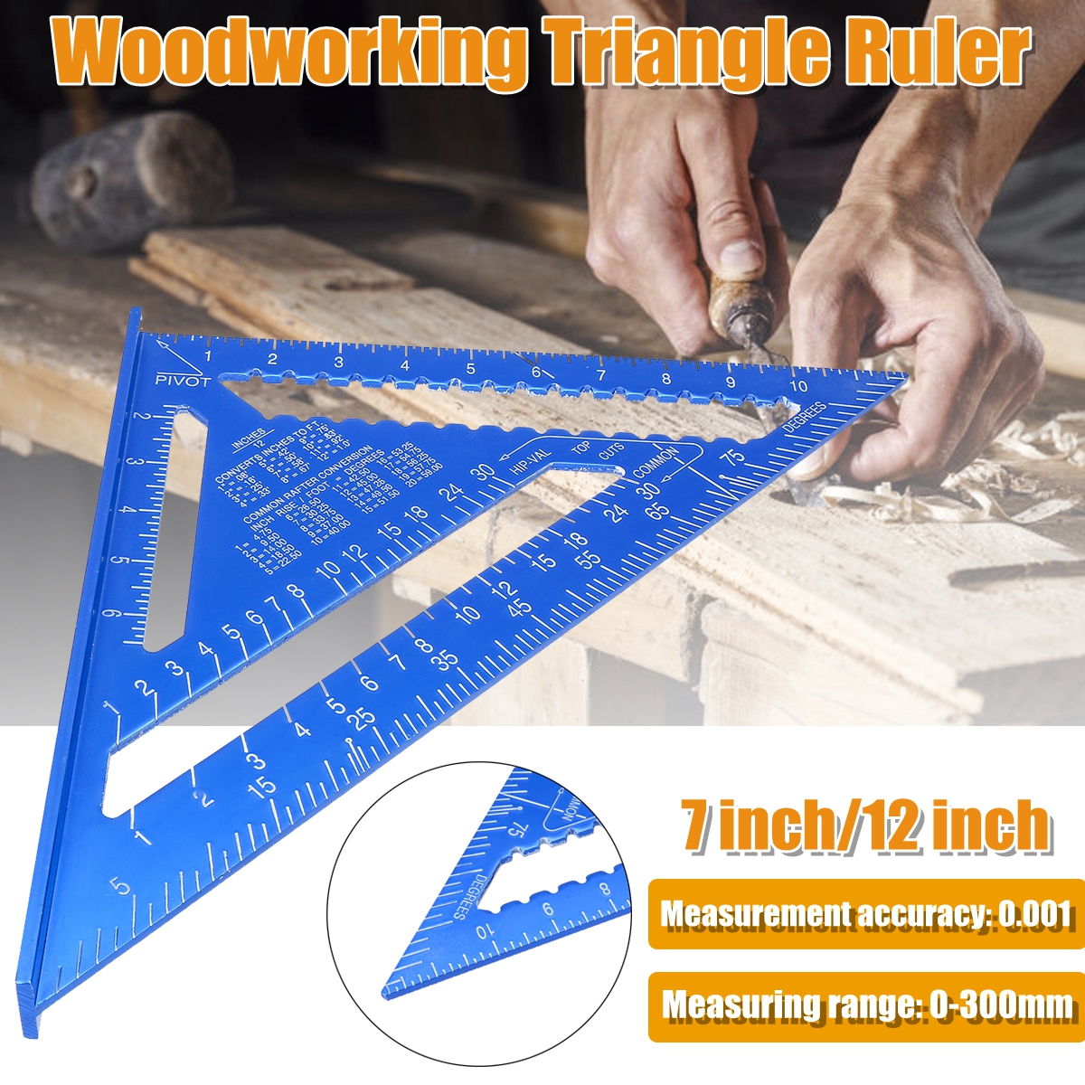 712-Aluminum-Alloy-Speed-Quick-Roofing-Rafter-Angle-Triangle-Ruler-Woodwork-Tool-1771385-2