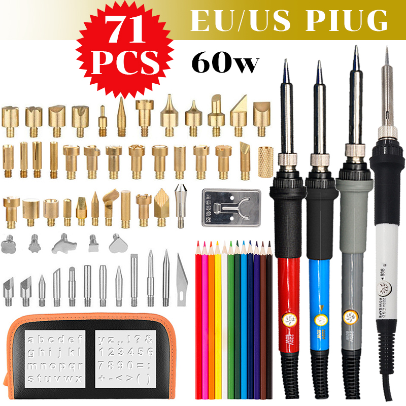71Pcs-Adjustable-Temperature-Electric-Solder-Iron-Tool-Kit-Pyrography-Wood-Burning-Carving-Embossing-1503778-1
