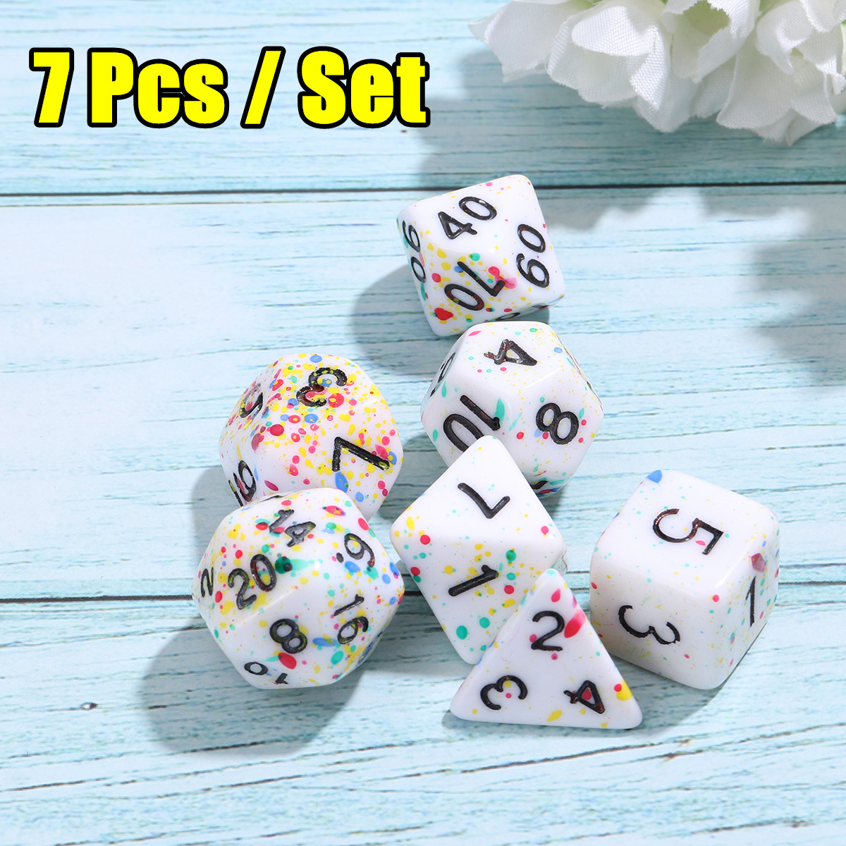 7Pcs-Acrylic-Polyhedral-Dice-Set-Colorful-Board-Game-Multisided-Dices-Gadget-1690588-2