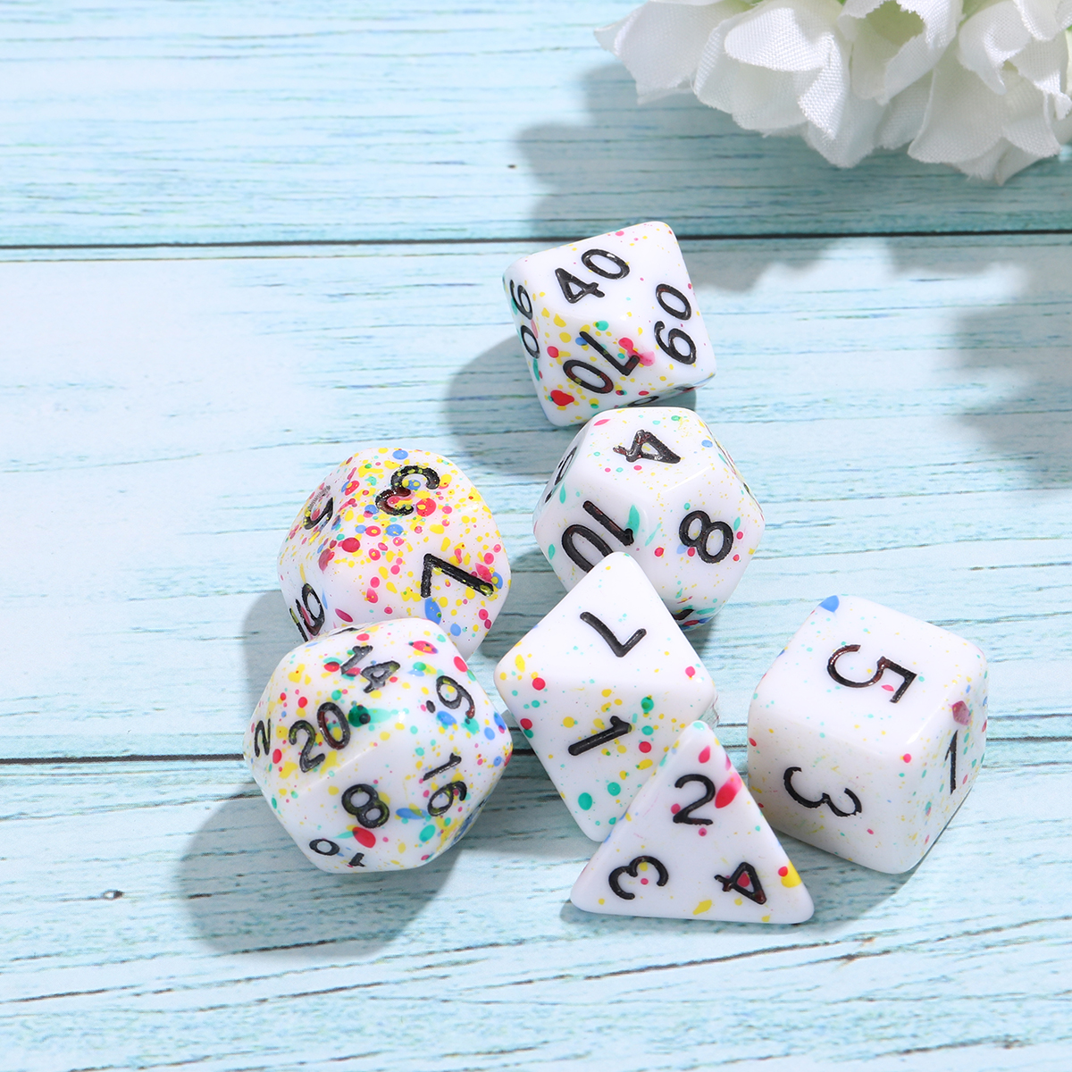7Pcs-Acrylic-Polyhedral-Dice-Set-Colorful-Board-Game-Multisided-Dices-Gadget-1690588-3
