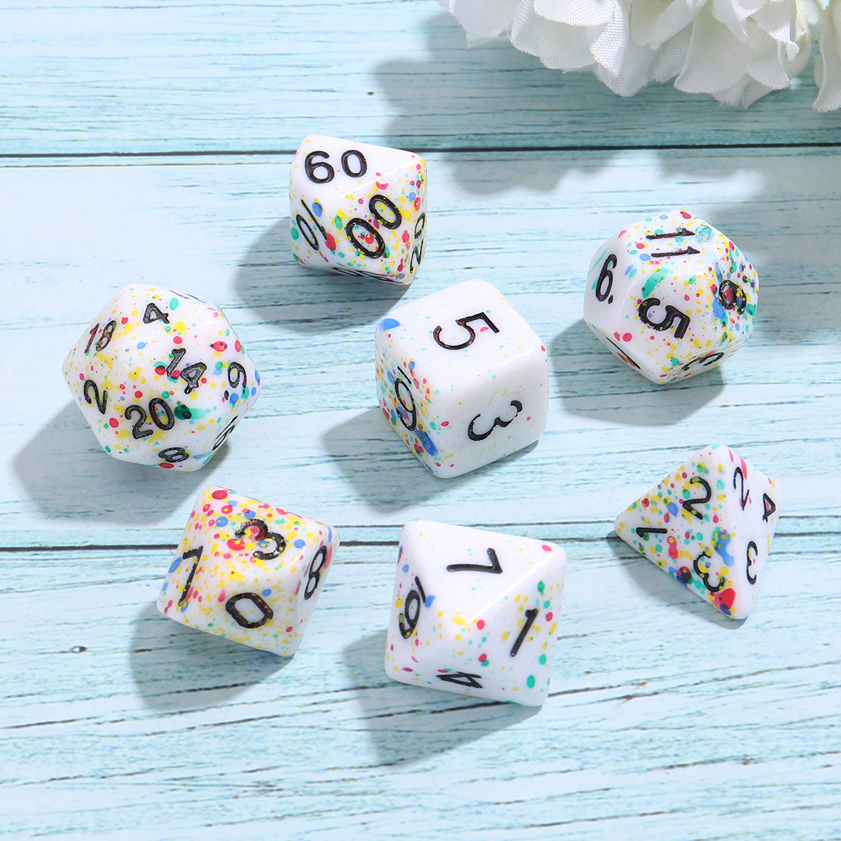 7Pcs-Acrylic-Polyhedral-Dice-Set-Colorful-Board-Game-Multisided-Dices-Gadget-1690588-4