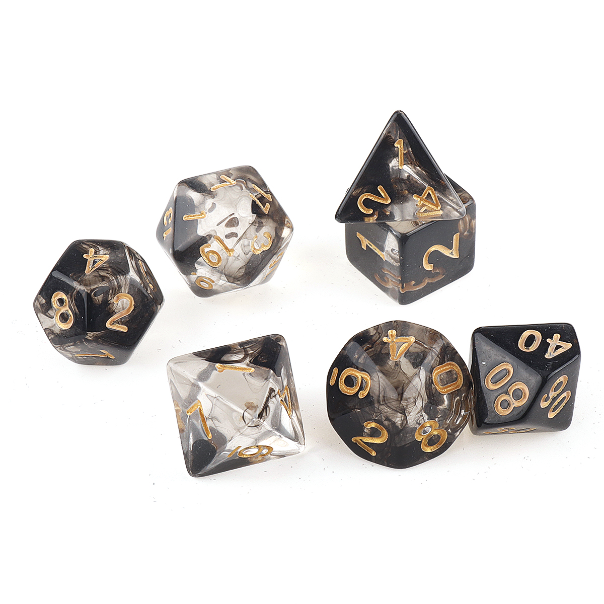 7Pcs-Transparent-Polyhedral-Dices-Multi-sided-Dice-1631909-5