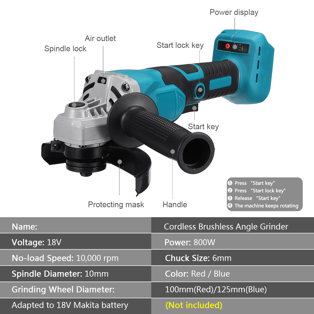 800W-100mm125mm-Brushless-Cordless-Angle-Grinder-For-Makita-18V-Battery-Metal-Cutting-Grinding-Polis-1868076-13