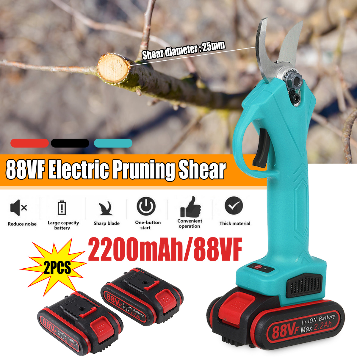88VF-Wireless-25mm-Rechargeable-Electric-Scissors-Branch-Pruning-Shear-Tree-Cutting-Tools-W-2-Batter-1749244-1