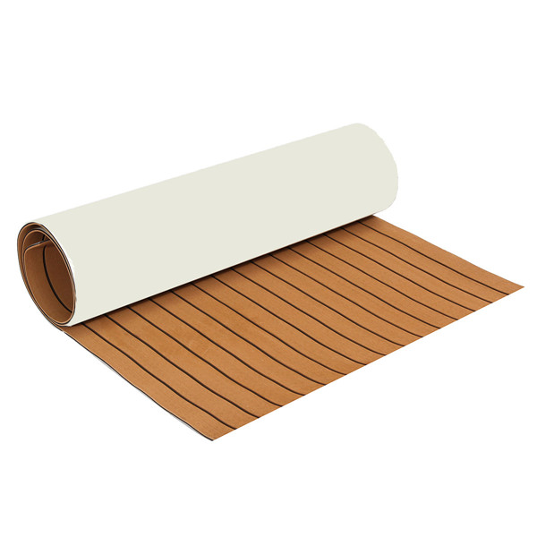 89x230cmx6mm-Dark-Brown-With-Black-Lines-Boat-EVA-Foam-Faux-Teak-Decking-Sheet-1133195-2