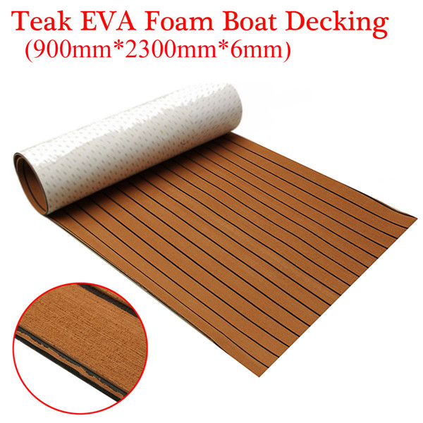 900x2300x6mm-EVA-Foam-Teak-Brown-With-Black-Line-Faux-Teak-Boat-Decking-Sheet-1187293-2