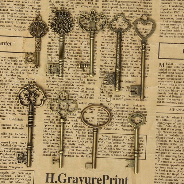 9Pcs-Antique-Vintage-Skeleton-Keys-Bronze-Charm-Pendants-For-DIY-Jewelry-Making-1021619-3