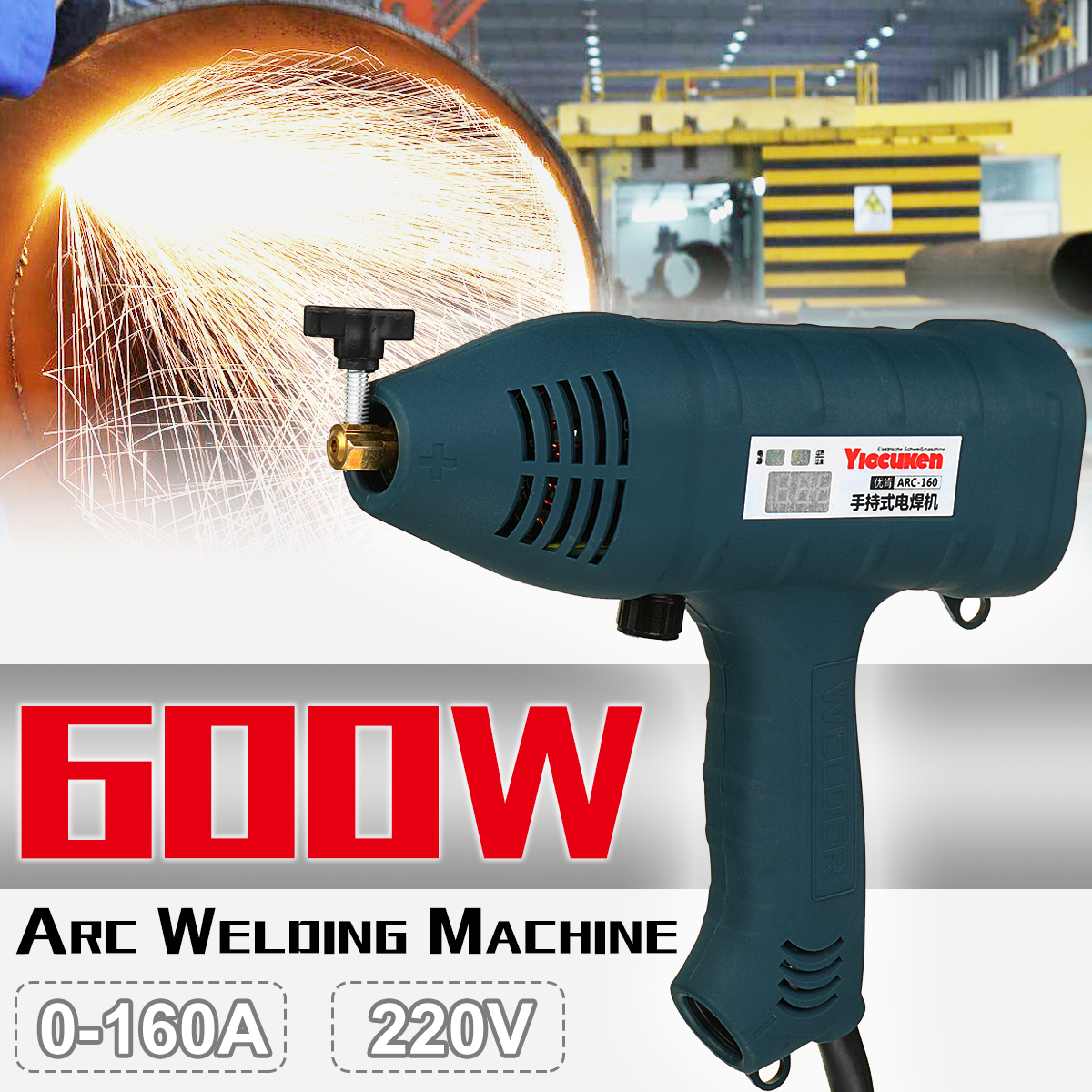 ARC-Welding-Machine-600W-160A-Intelligent-Handheld-Welding-Machine-Tools-2532mm-Rods-1902477-1