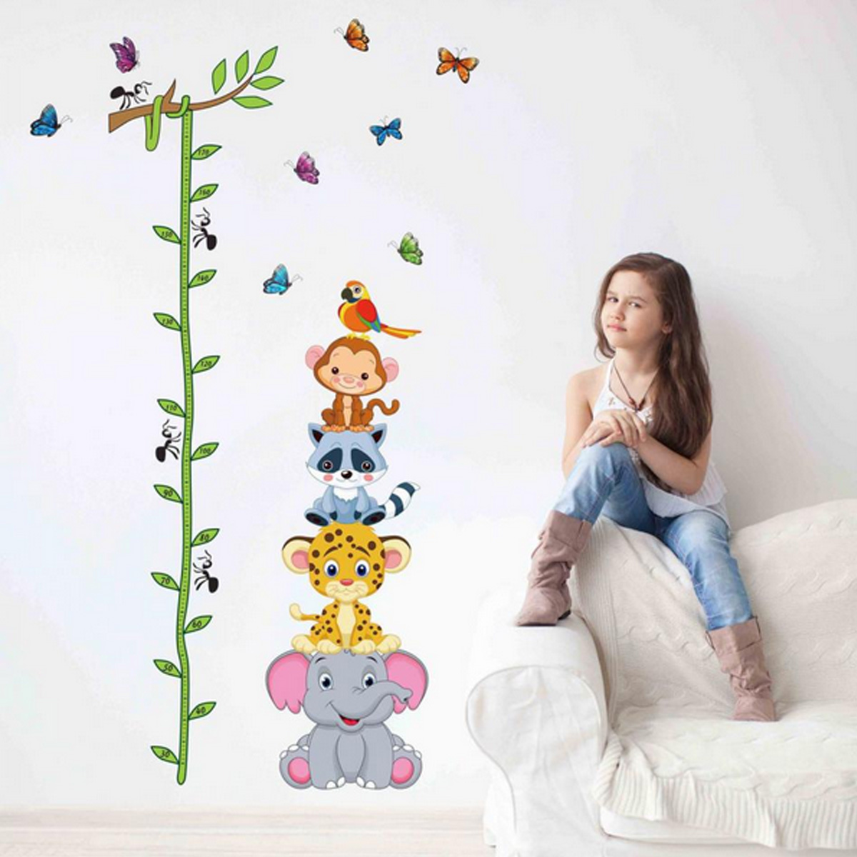 Animals-Height-Chart-Non-toxic-Removable-Wall-Stickers-Kids-Nursery-Elephant-Leopard-Sticker-Decor-1567408-3