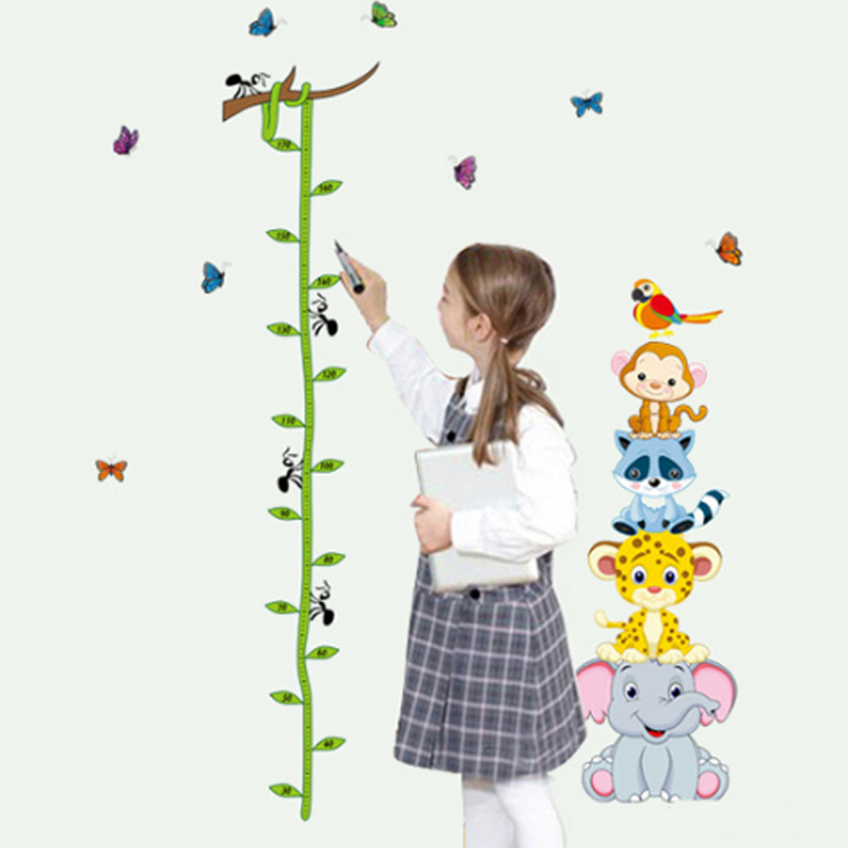 Animals-Height-Chart-Non-toxic-Removable-Wall-Stickers-Kids-Nursery-Elephant-Leopard-Sticker-Decor-1567408-4