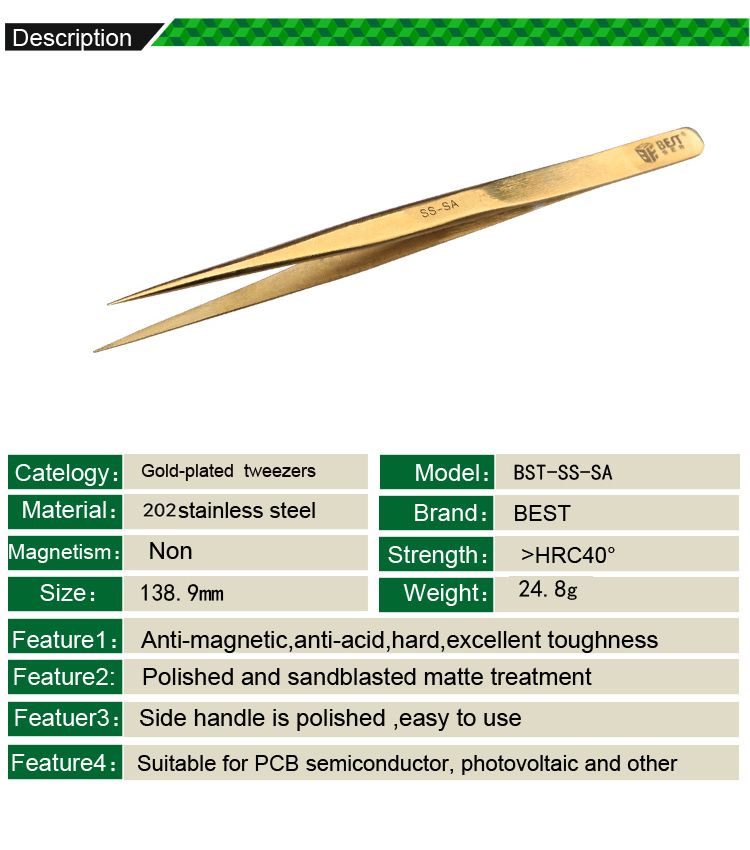 BEST-BST-SS-SA-Gold-Plated-Tip-Tweezer-Precision-Tweezers-Laid-Special-Hard-Wear-resistant-1363154-1
