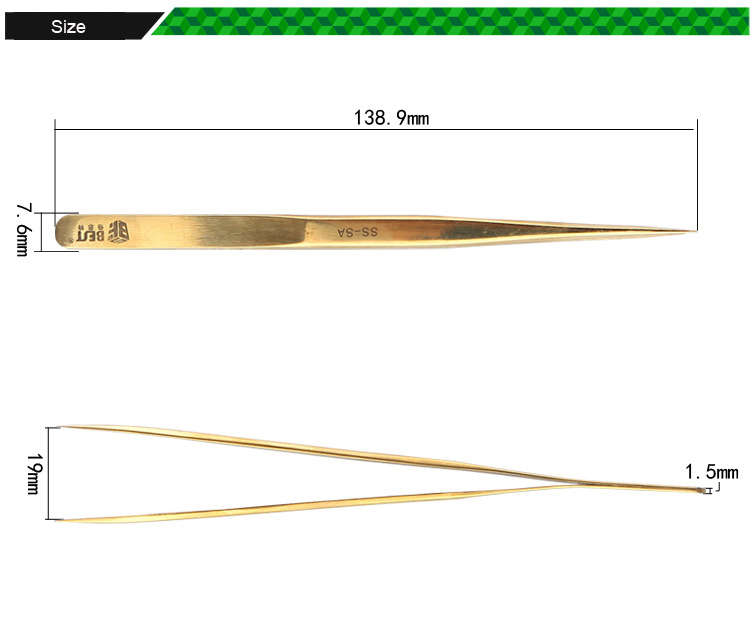 BEST-BST-SS-SA-Gold-Plated-Tip-Tweezer-Precision-Tweezers-Laid-Special-Hard-Wear-resistant-1363154-2