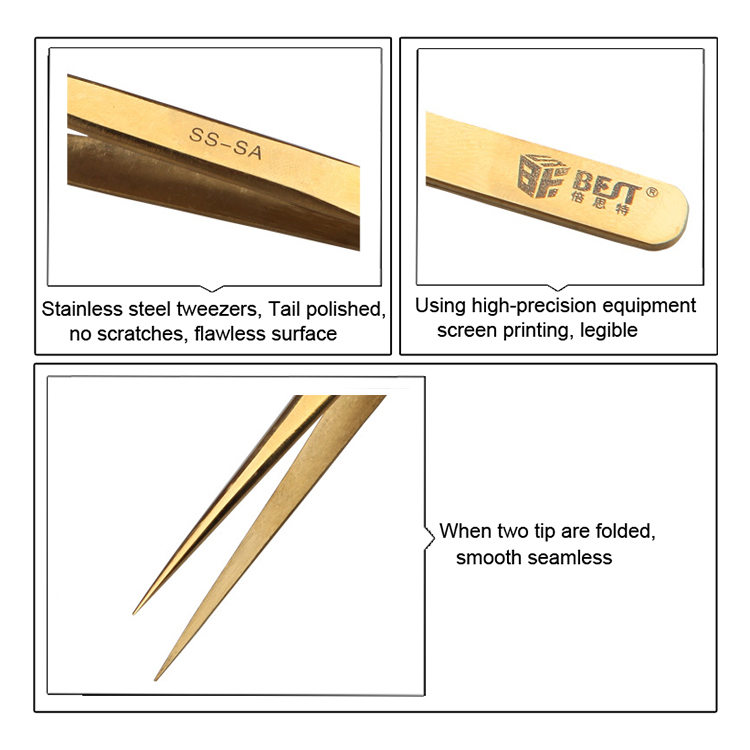 BEST-BST-SS-SA-Gold-Plated-Tip-Tweezer-Precision-Tweezers-Laid-Special-Hard-Wear-resistant-1363154-4