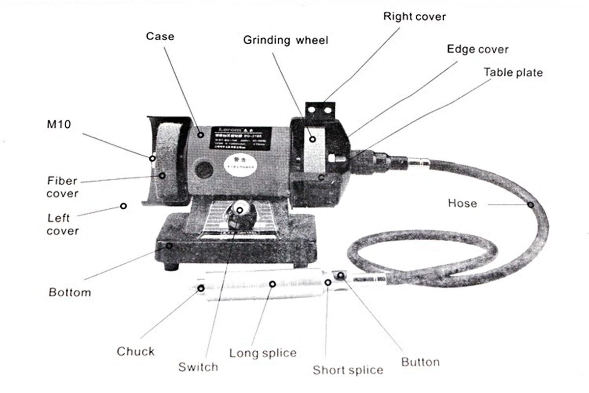 BG-3108A-220V-150W-Electric-Bench-Grinder-Machine-Double-Wheel-Grinding-Pivots-Polishing-Tools-Set-1758740-2