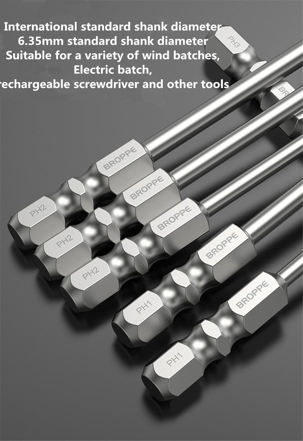 BROPPE-10Pcs-100mm-Length-Impact-Phillips-Screwdriver-Bit-High-Torque-Cross-Screwdriver-Bit-S2-Stron-1734388-4