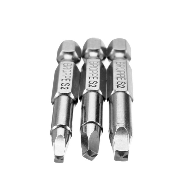 BROPPE-3Pcs-50mm-S1-S3-Magnetic-Square-Head-Screwdriver-Bits-14-Inch-Hex-Shank-1142874-5