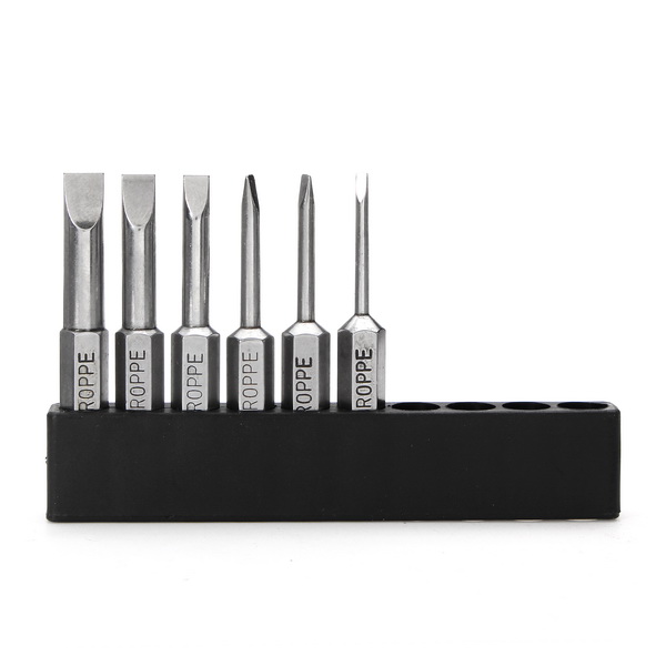 BROPPE-6Pcs-50mm-Magnetic-20-60mm-Flat-Head-Slotted-Tip-Screwdrivers-Bits-1142059-1