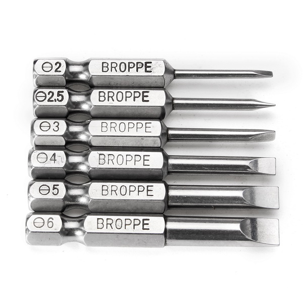 BROPPE-6Pcs-50mm-Magnetic-20-60mm-Flat-Head-Slotted-Tip-Screwdrivers-Bits-1142059-2