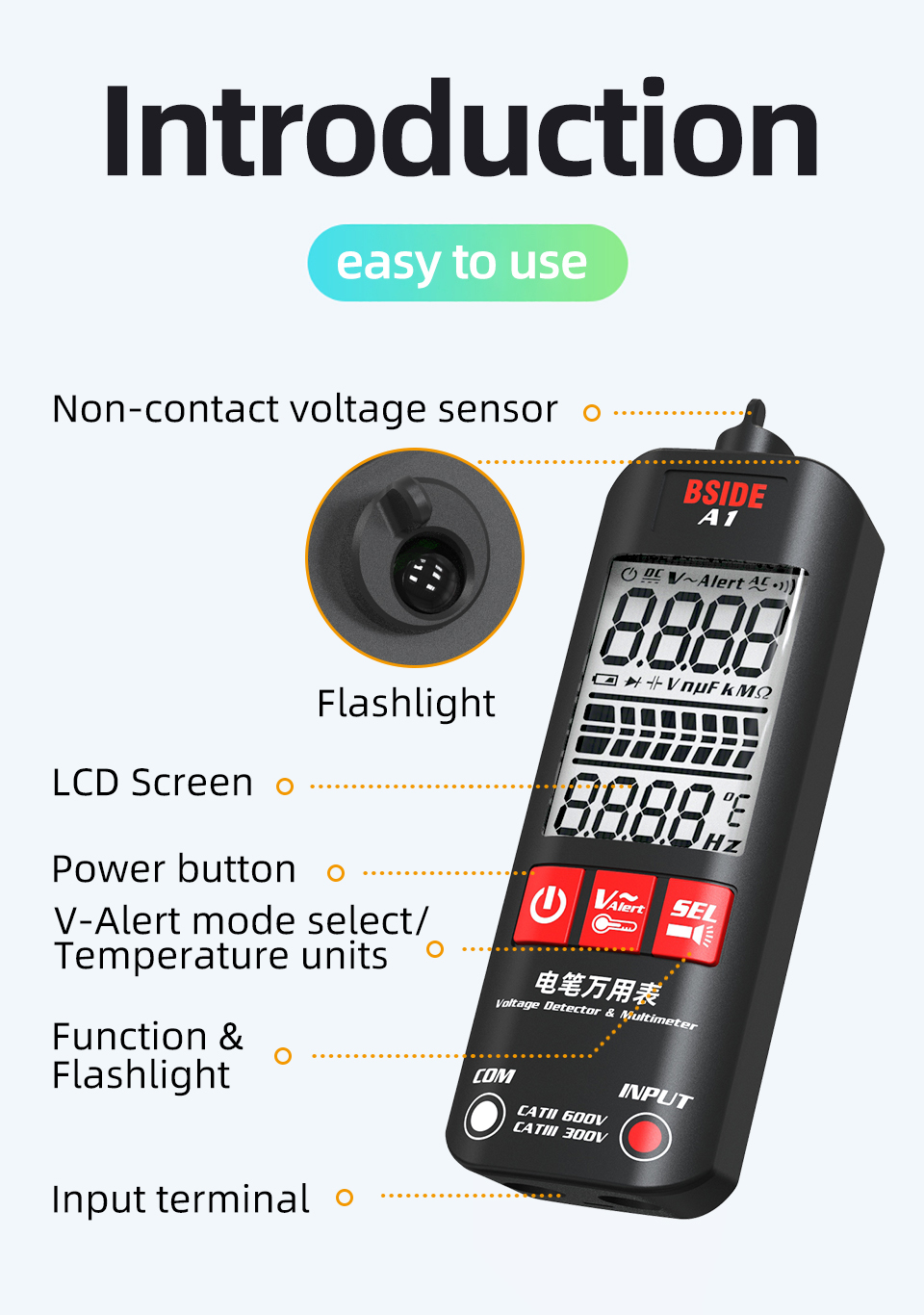 BSIDE-A1-Dual-mode-Smart-True-RMS-Multimeter-Non-contact-AC-DC-Voltage-Tester-with-Flashlight-1959310-5