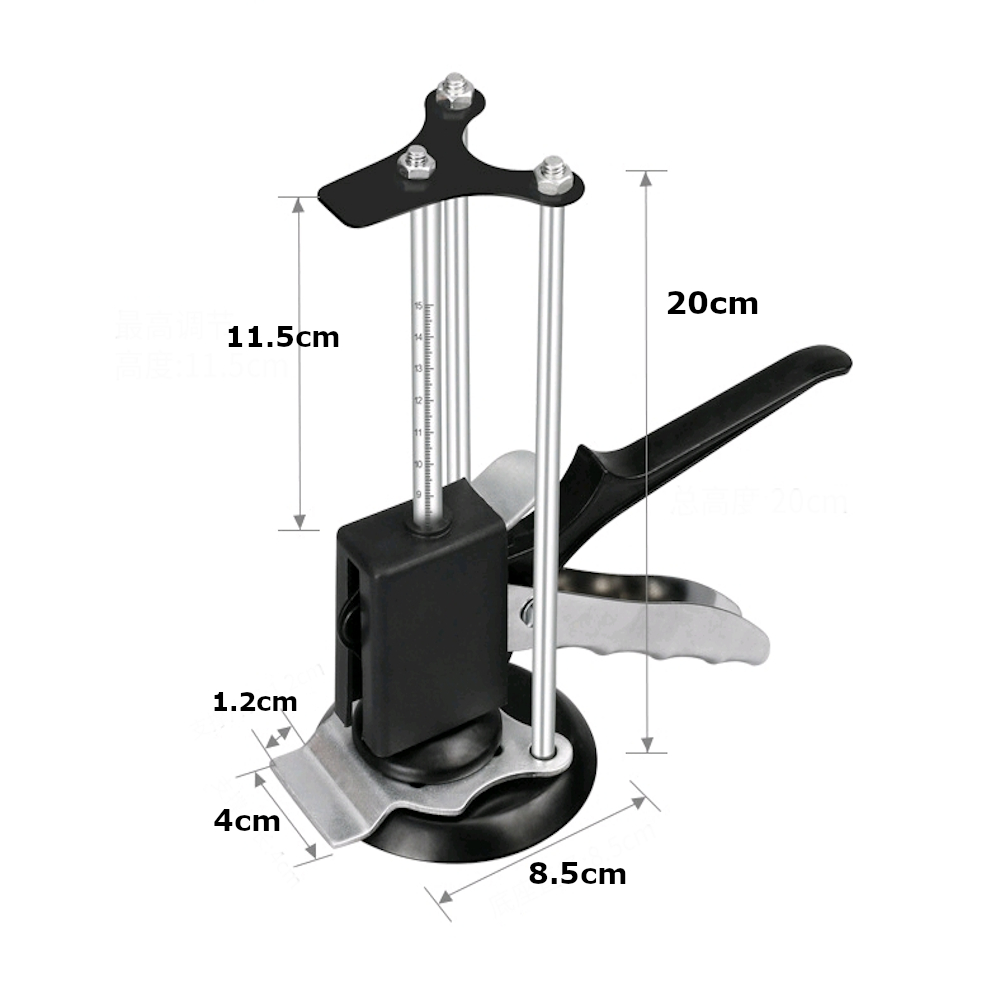 Black-Metal-Plastic-Handle-SingleThree-Column-Round-Bottom-Height-Adjuster-Manual-Lifting-Positionin-1815464-9