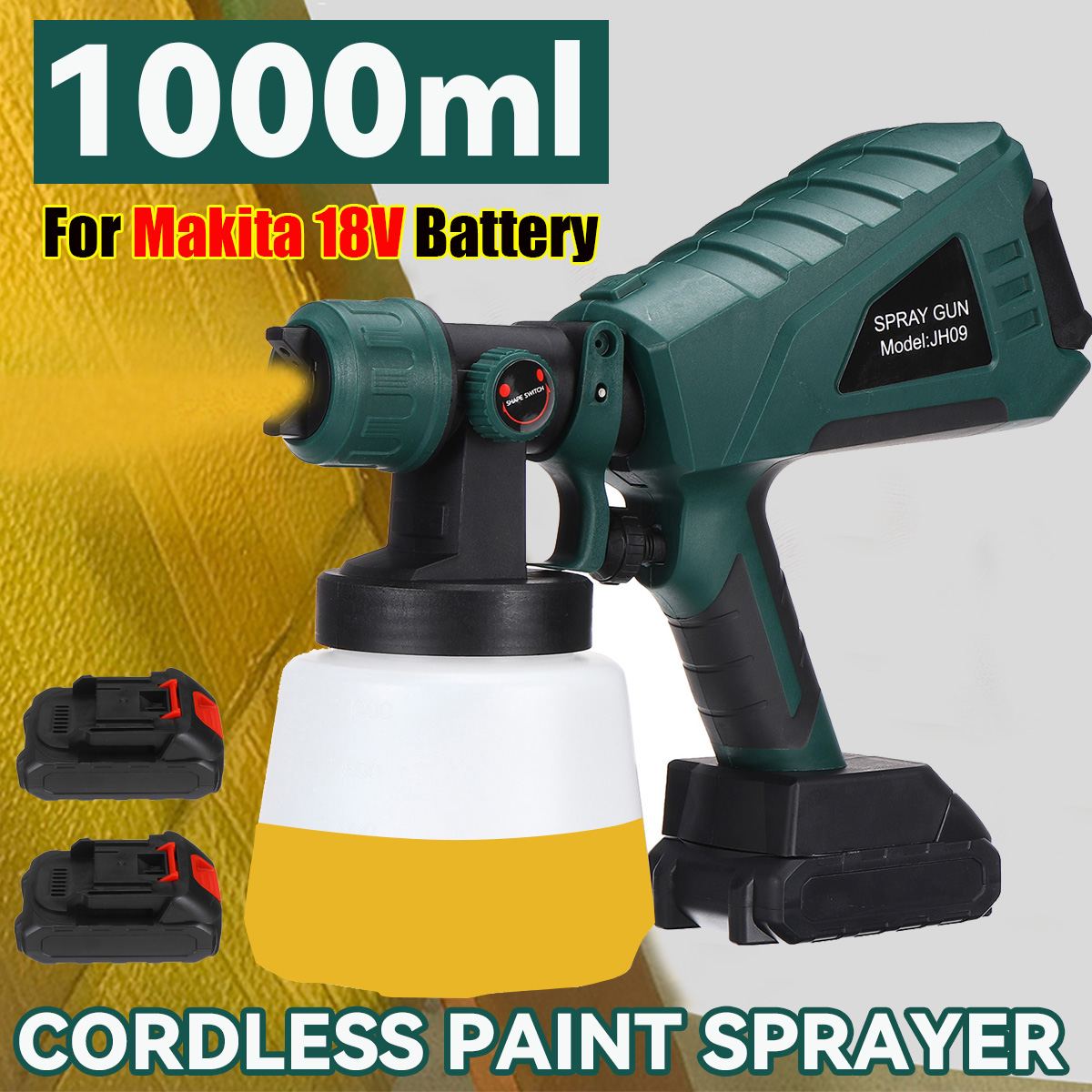 Cordless-Paint-Sprayer-Electric-Powerful-Spray-Gun-with-3-Spray-Patterns-Adjustable-Valve-Knob-for-P-1889973-3