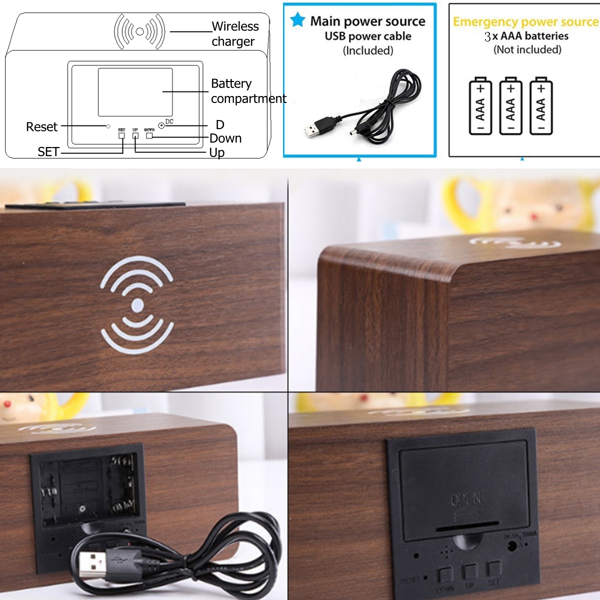 Digital-Thermometer-LED-Desk-Alarm-Clock-With--Wireless-Charger-For-Phone-1587803-6