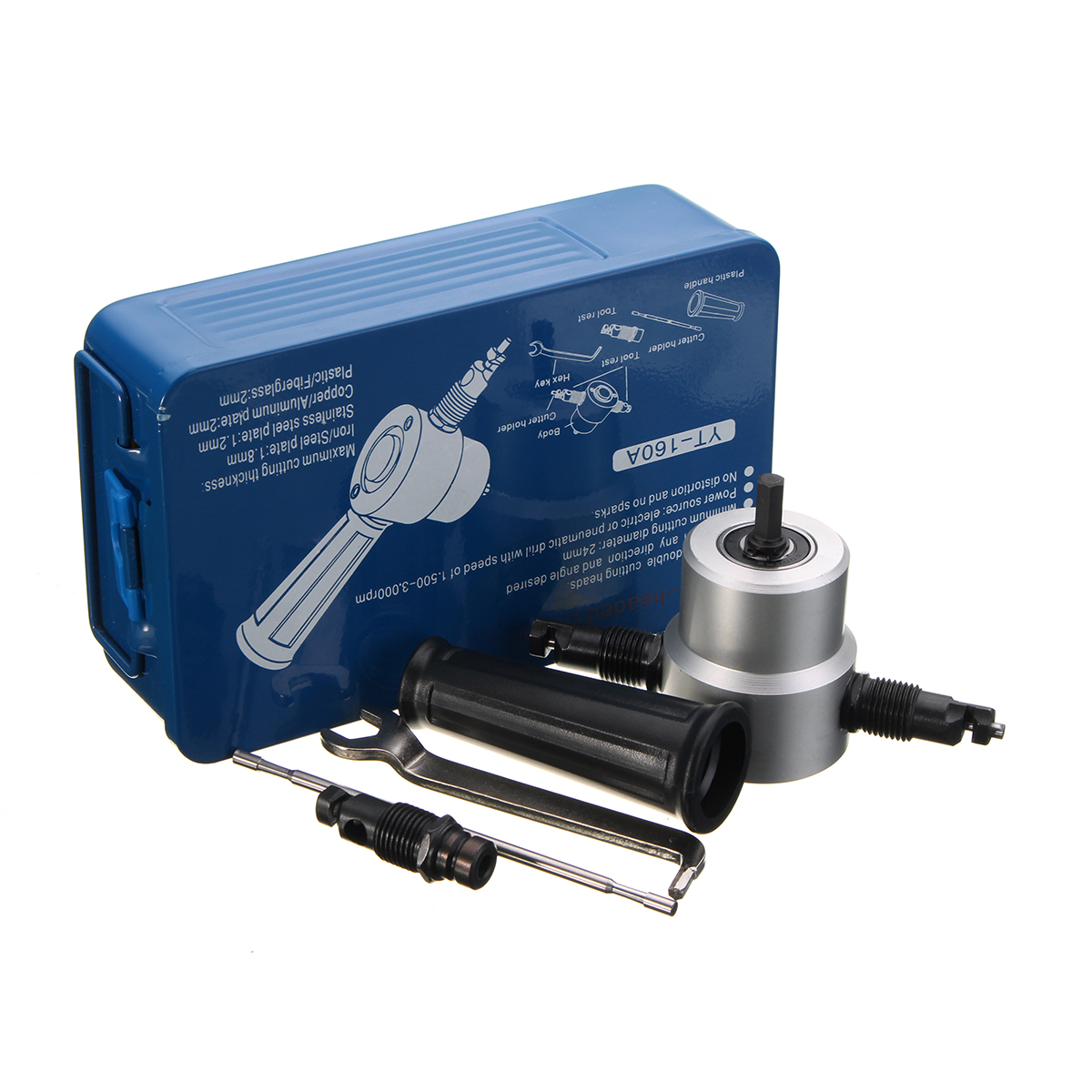 Double-Head-Sheet-Metal-Nibbler-Cutter-Holder-Tool-Power-Drill-Attachment-1145021-10