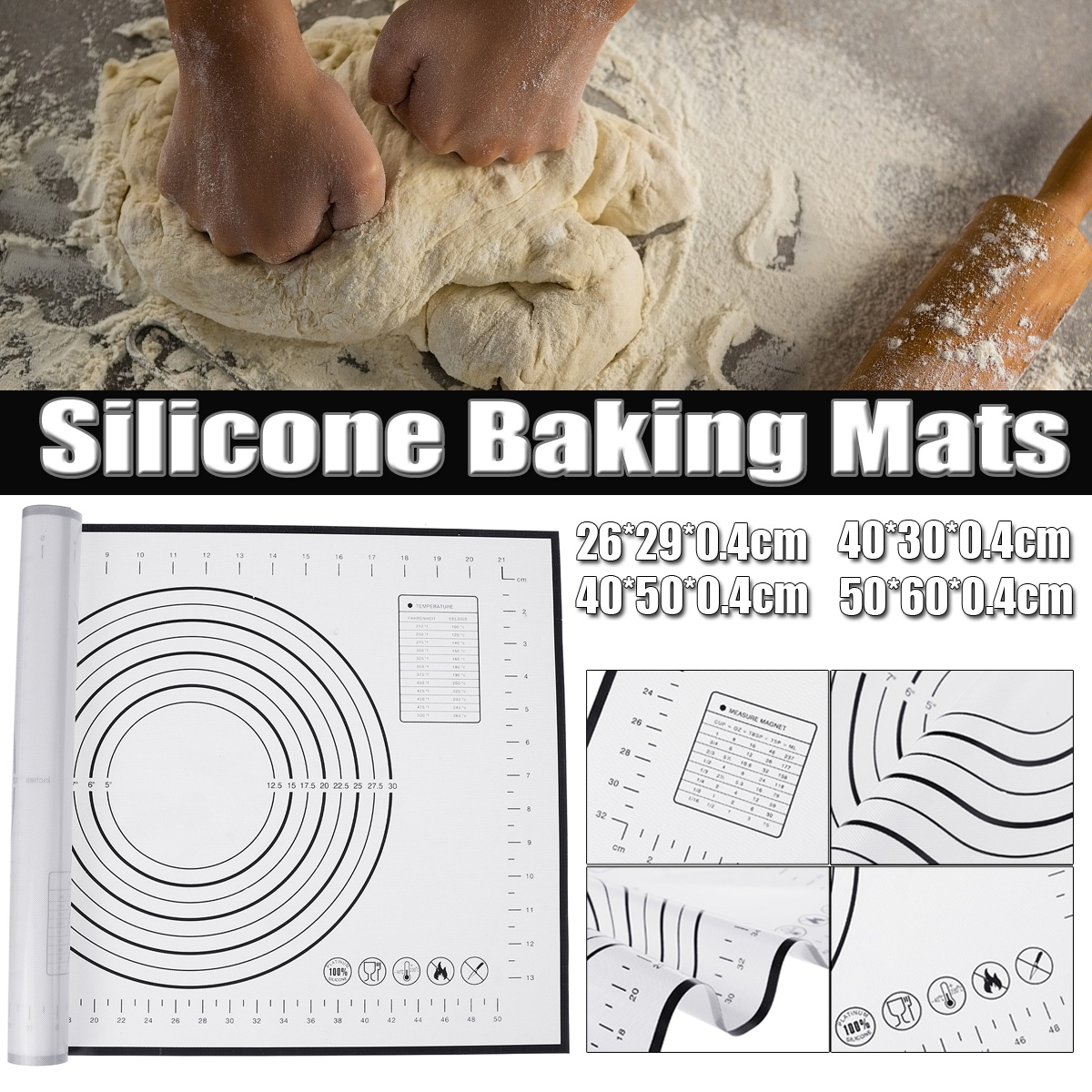 Dough-Rolling-Silicone-Pad-Pastry-Mat-Bakeware-Liner-Baking-Mat-Non-Stick-Tool-1708801-1
