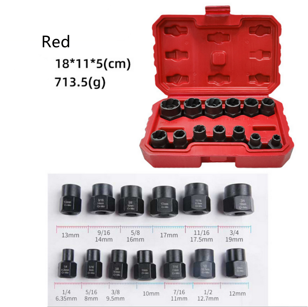 Drillpro-13pcs-Impact-Damaged-Bolt-Nut-Screw-Remover-Extractor-Socket-Tool-Kit-Removal-Set-Bolt-Nut--1921923-6