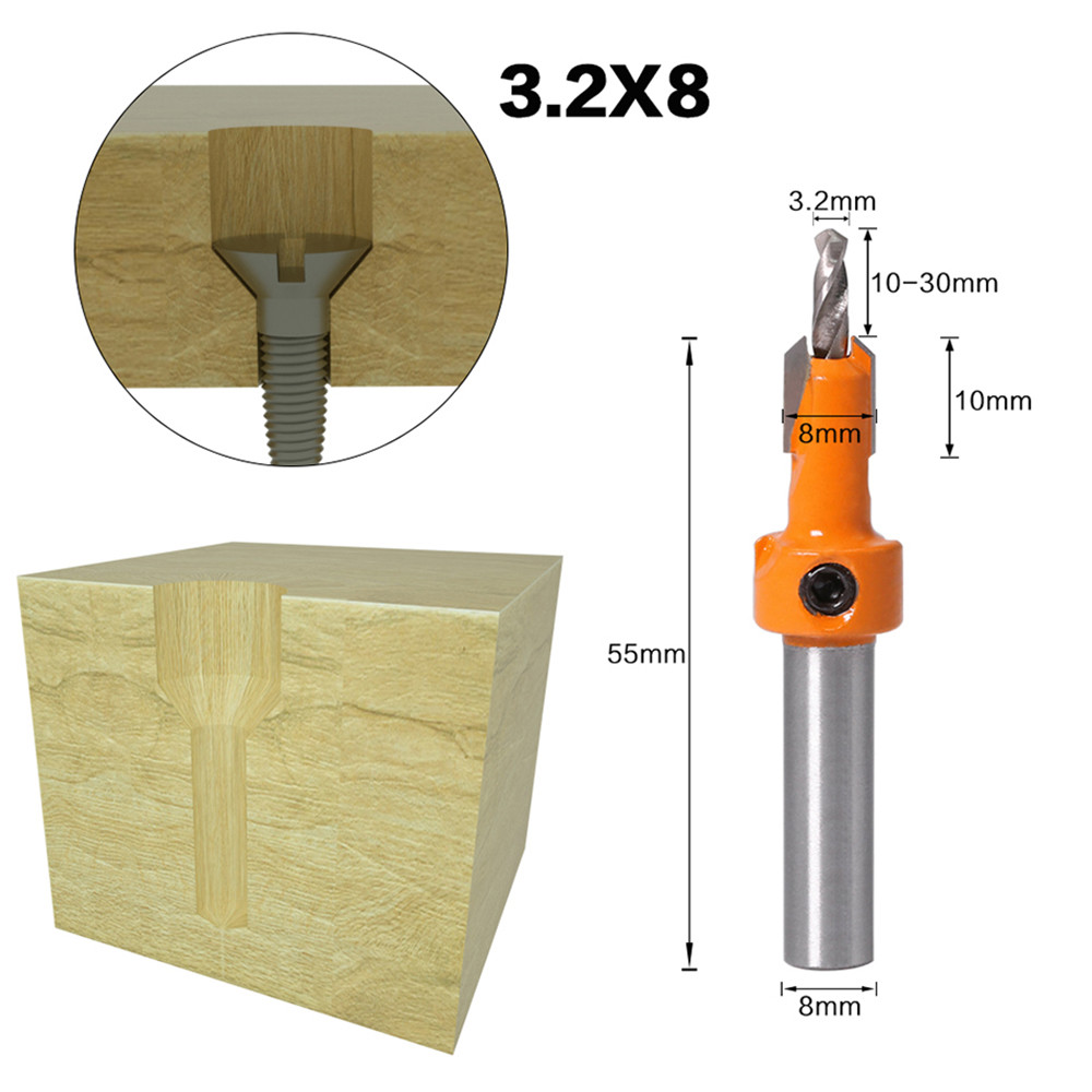 Drillpro-5Pcs-Carbide-Tip-8mm-Shank-HSS-Woodworking-Countersink-Router-Bit-Set-Screw-Extractor-Remon-1714018-6